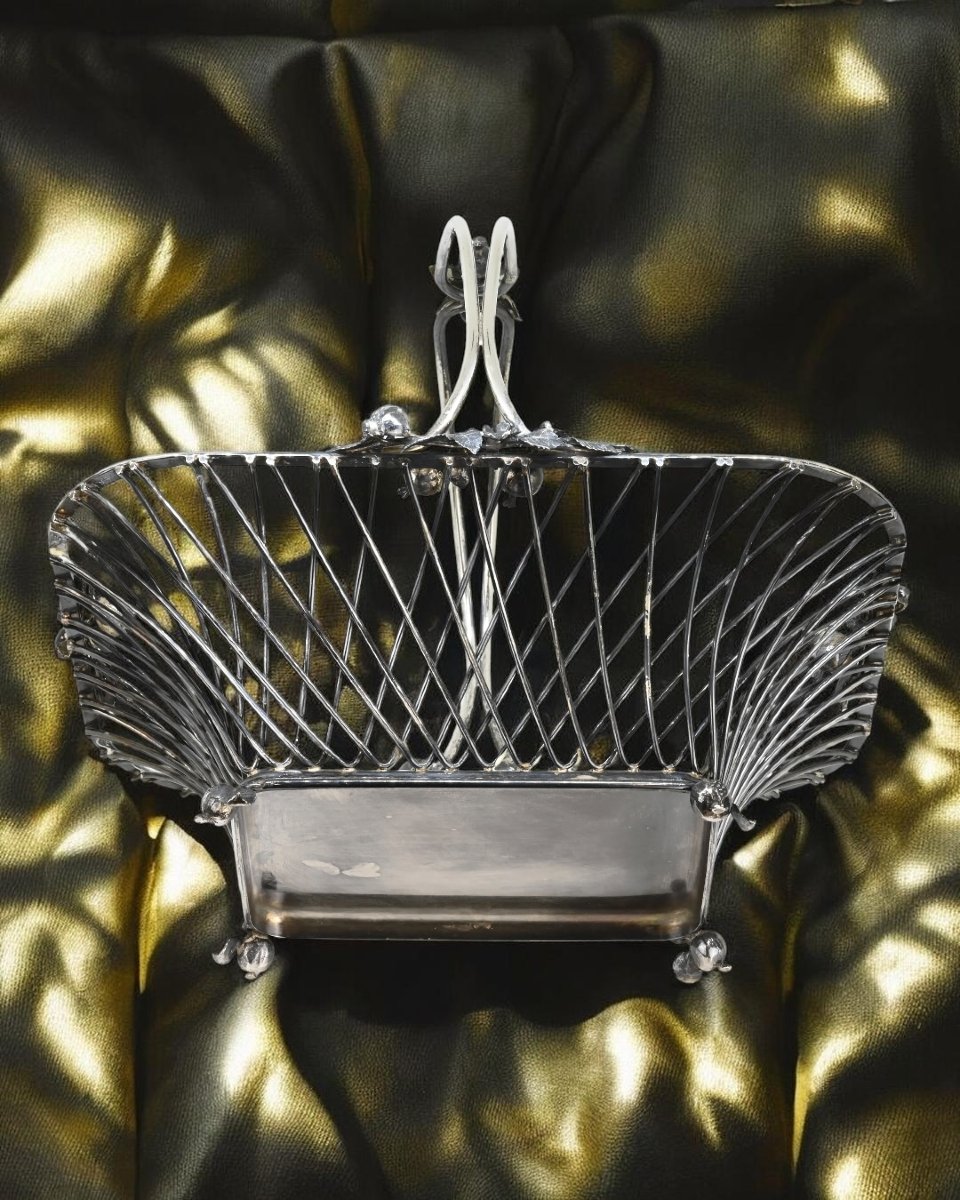 Cestino Per il Pane In Argento Sterling - Italia XX Secolo-photo-2